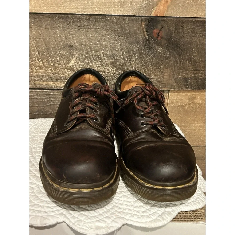 Doc‎ Dr. Martens Brown Leather Mens US 11849 Oxford Shoes Womens Size 8